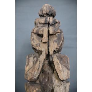 Anthropomorphic Statuette Of A Protective Guardian - Himalayas, Western Nepal, Possibly Humla