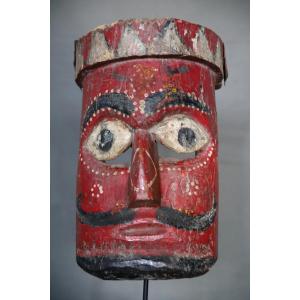 Rajbanshi Hindu Theater Mask - Himalayas, Nepal, Terai