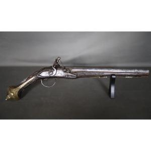  Oriental Flintlock Pistol - Ottoman Balkan Work, 19th Century