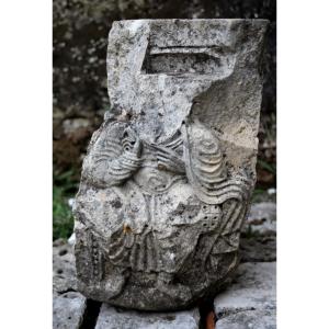 High Relief In Carved Stone - France, Romanesque Art, 11th-12th Century