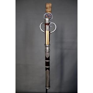  Travel Set Including Knife And Chopsticks - China Or Mongolia, Late 19th Early 20th
