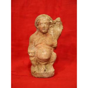 Terracotta Representation Of Silenus - Greece, Hellenistic Period (4th-1st Century Bc)
