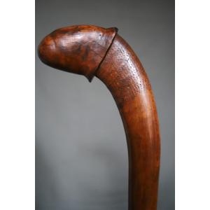 Kanak Club In The Shape Of A Phallus - Oceania, New Caledonia, Early 20th Century Or Earlier