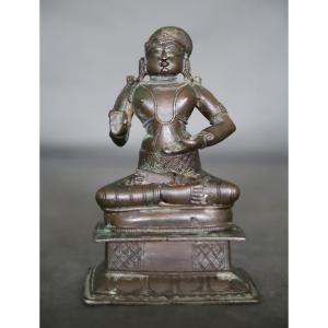 Bronze Representation Of Vedanta Desika - South India, 17th-18th Century