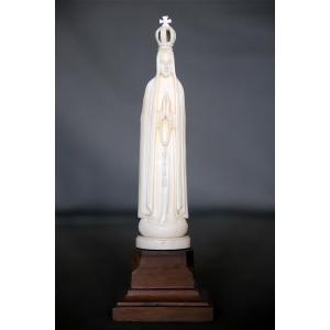 Ivory Statuette Of The Virgin Mary - 19th Century European Work