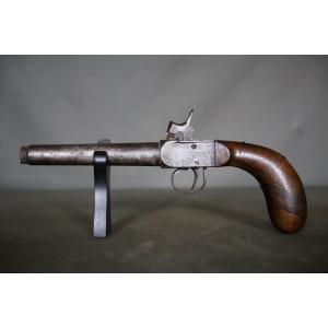 Percussion Pistol, Also Known As A Poacher's Pistol - France, Mid-19th Century