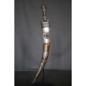 An Arab Jambiya Dagger - Arabian Peninsula, Saudi Arabia Or Yemen, 19th To Early 20th Century