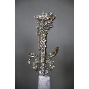 Sri Lankan Short Sword Called Kastane - Ceylon (sri Lanka) 18th-19th Century