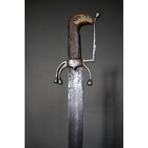Moroccan Nimcha Sword With Nasrid Blade - Morocco, 17th-18th Century And Earlier Blade