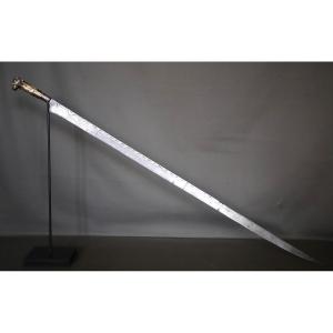 Kabyle Long Sabre Called Flissa - Algeria, Kabylia, 19th Century