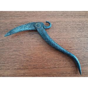 Traditional Chinese Folding Knife - 1st Half 20th Century Or Earlier
