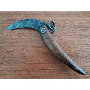 Traditional Chinese Folding Knife - 1st Half 20th Century Or Earlier