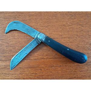 Folding Knife, Two Blades, Genuine Pradel - France, Early 20th Century