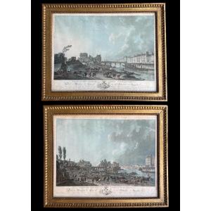 Pair Of Engravings After Demachy And Engraved By Descourtis - Late 18th Century.