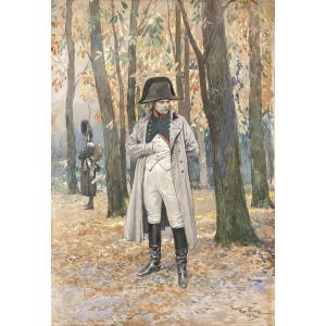 Scott Georges (1873-1943) "napoleon" Gouache, Signed And Dated