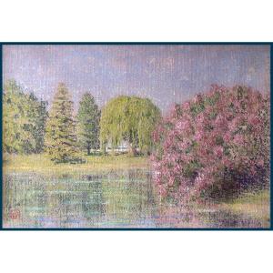 Léon De Smet (1881-1966) "landscape" Oil On Canvas, Signed With The Monogram And Dated