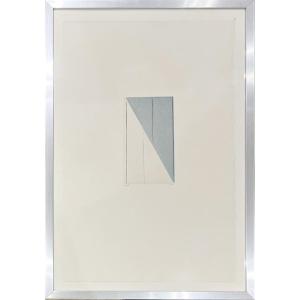 Geneviève Asse - Verticals On A Slope - Drypoint And Aquatint On Arches Paper - 1977