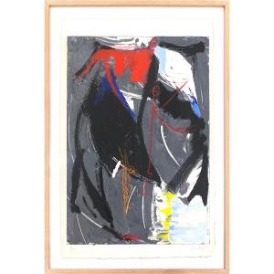 Jean Miotte - Untitled - Carborundum And Gouache Lithograph