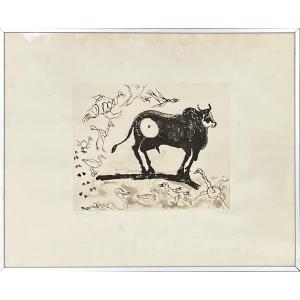 Francisco Toledo - Bull II - Engraving, Etching, Aquatint - Circa 1973