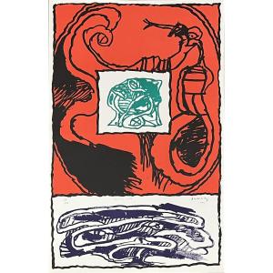 Pierre Alechinsky - Second Act - Lithograph - 1976
