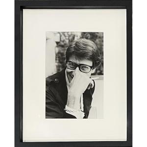 Patrice Habans - Yves Saint Laurent With A Cigarette - Later Silver Gelatin Print - 1978