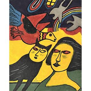 Corneille - Complicity - Aquagravure On Paper - 2008