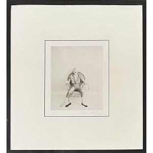 Milton H. Greene - Marilyn Monroe, Wicker Chair Sitting - Silver Gelatin Print - 1954