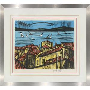 Bernard Buffet - The Bay Of Saint-tropez - Lithograph - 1985