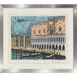 Bernard Buffet - Venice, The Doge’s Palace - Lithograph- 1986