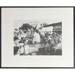 André Villers - Pablo Picasso In A Car - Silver Gelatin Print