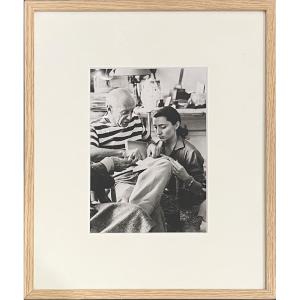 André Villers - Pablo Picasso & Jacqueline - Silver Gelatin Print - 1955
