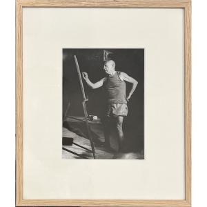 André Villers - Pablo Picasso During Le Mystery Picasso, Nice - Silver Gelatin Print - 1955