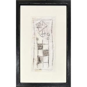 Roger Bissière - Untitled - Mixed Media - Pastel, Chalk, Oil