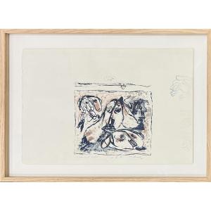 Pierre Alechinsky - The Tongue Pullers - Lithograph - 1961