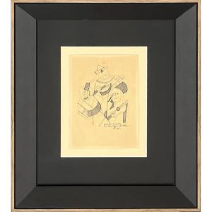 Fernand Léger - The Fratellini - Engraved - Dedicated To The Fratellinis Brothers - Circa 1924