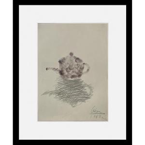 César - César Baldaccini Dit - Teapot - Ink And Pencil - 1982