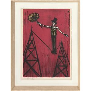 Bernard Buffet - Fil De Fériste - Lithography - 1968