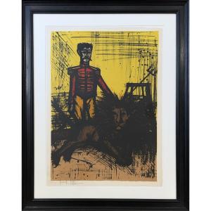 Bernard Buffet - The Lion Tamer - Lithograph - 1968