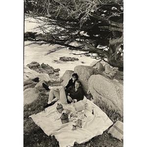 William Claxton - Steve Mcqueen And Neile Adams - Silver Print - 1960