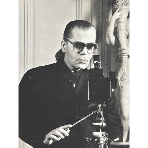 Karl Lagerfeld - Self-portrait - Silver Print - 1990