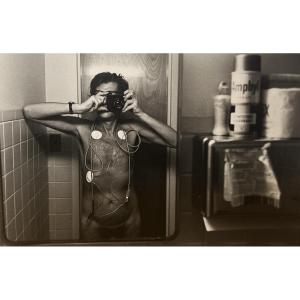 Helmut Newton - Self-portrait With Electrocardiogram - Silver Print - 1970/80