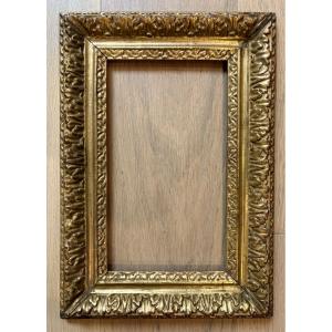 Carved And Gilded Linden Frame Decorated With Acanthus Leaf Friezes, Louis XIII Period
