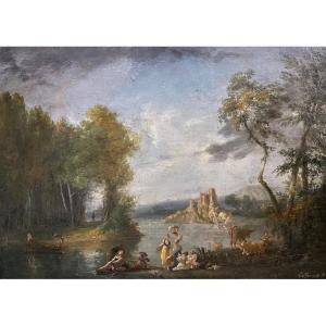 Jean-baptiste Lallemand (1716-1803) - The Washerwomen