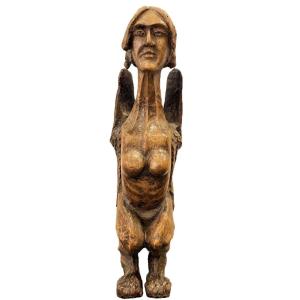 19th-century French School - Neo-gothic Harpy 