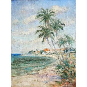 Ernest Lawson (1873-1939) - Beach In Miami 