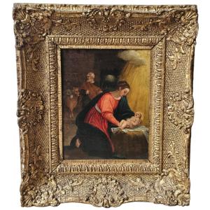 Bolognese School, Early 17th Century - The Nativity 