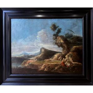Antonio Maria Marini ( 1668-1725) -saint Jerome In A Landscape
