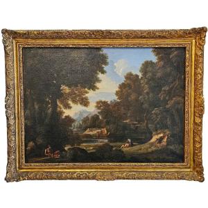 Gaspard Dughet (1615 - 1675) - Resting By The Water
