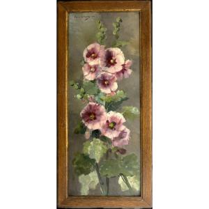 Roses Trémières - Louise Abbema(1853-1927)