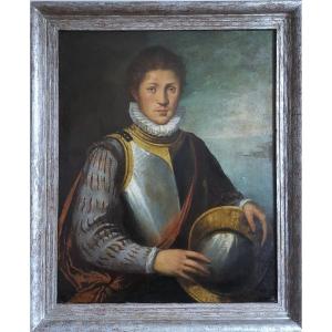 Domenico Tintoretto (1560-1635) Portrait Of A Young Admiralty Officer